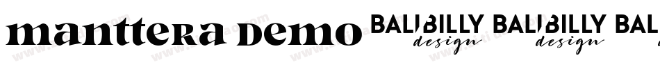 Manttera Demo字体转换